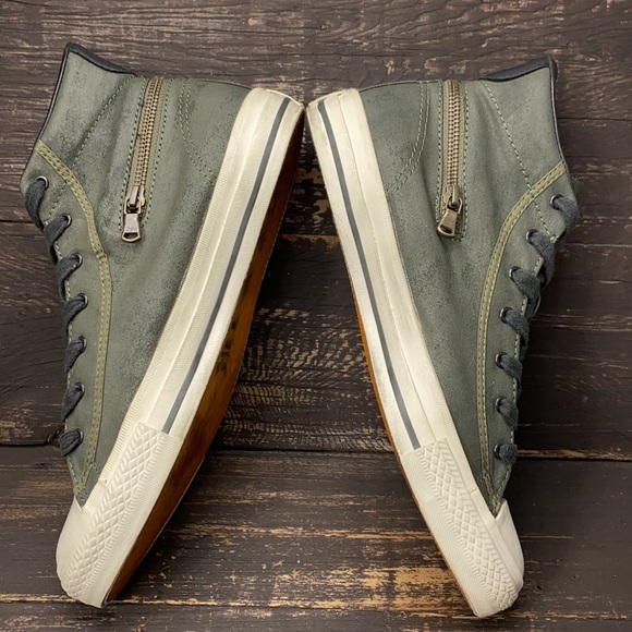 John Varvatos X Converse Green High-Tops Size 9.5 - Picture 3 of 10